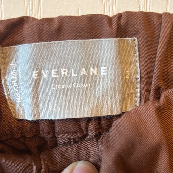 Everlane Dark Brown Organic Cotton Pants - Picture 2 of 5